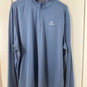 Johnny O Steel Blue Quarter-Zip Pullover Prestonwood Country Club